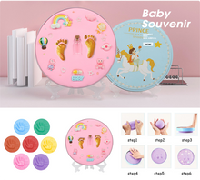 Load image into Gallery viewer, DIY Newborn Baby Souvenirs Hand & Foot print Sweet memories Ink Pad - GoHappyShopin