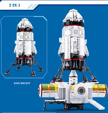 Load image into Gallery viewer, Satellite Rocket Astronaut Figure Building Bricks Space Launch Center Kids Toys Gifts - GoHappyShopin