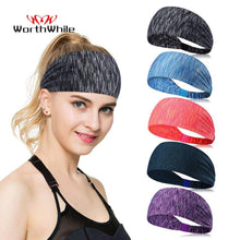 Load image into Gallery viewer, Elastic Sweatband Sports Gym Headband - GoHappyShopin