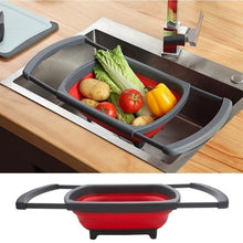 Load image into Gallery viewer, Vegetable Washing Foldable Strainer Basket With Drain Knob - GoHappyShopin