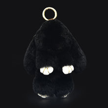 Load image into Gallery viewer, Cute Fluffy Real Rabbit Pompon Bunny Keychain - GoHappyShopin