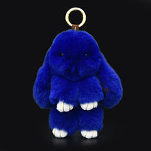 Load image into Gallery viewer, Cute Fluffy Real Rabbit Pompon Bunny Keychain - GoHappyShopin