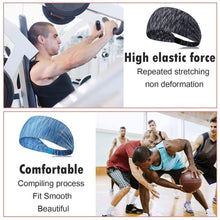 Load image into Gallery viewer, Elastic Sweatband Sports Gym Headband - GoHappyShopin