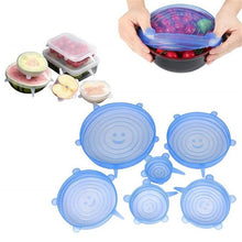 Load image into Gallery viewer, Cute Kitchen Gadgets Reusable Silicon Stretch Lids Food Wrap - GoHappyShopin