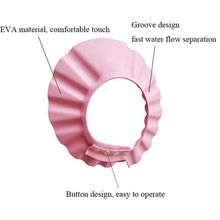Load image into Gallery viewer, Waterproof Baby Shower Caps Adjustable Shield Ear-Eye Protection - GoHappyShopin