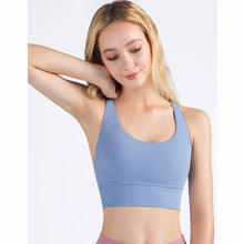 Load image into Gallery viewer, New Fabric Nylon Breathable Women Yoga Tops Bra - GoHappyShopin