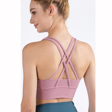Load image into Gallery viewer, New Fabric Nylon Breathable Women Yoga Tops Bra - GoHappyShopin