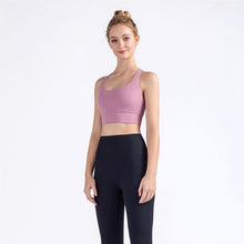 Load image into Gallery viewer, New Fabric Nylon Breathable Women Yoga Tops Bra - GoHappyShopin
