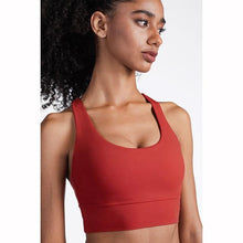 Load image into Gallery viewer, New Fabric Nylon Breathable Women Yoga Tops Bra - GoHappyShopin
