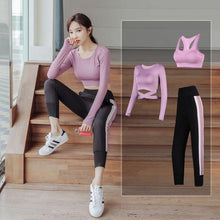 Load image into Gallery viewer, Active Women Fitness Suit Sets Sportswear Clothes - GoHappyShopin