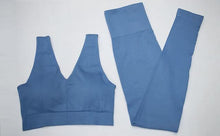 Load image into Gallery viewer, Women Sleeveless Striped Sport Suit - GoHappyShopin