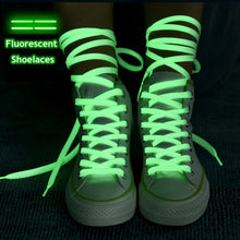 Load image into Gallery viewer, Luminous Shoelaces Flat Sneakers Glow In The Dark Night - GoHappyShopin