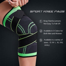 Load image into Gallery viewer, Sport Kneepad Pressurized Elastic Knee Pads - GoHappyShopin