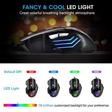Load image into Gallery viewer, Wired Gaming Mouse 7 Button LED 5500 DPI USB With Backlight For PC Laptop - GoHappyShopin