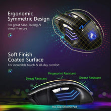Load image into Gallery viewer, Wired Gaming Mouse 7 Button LED 5500 DPI USB With Backlight For PC Laptop - GoHappyShopin