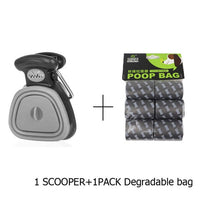 Load image into Gallery viewer, Dog Travel Foldable Pooper Scooper With 1 Roll Decomposable bags - GoHappyShopin