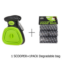 Load image into Gallery viewer, Dog Travel Foldable Pooper Scooper With 1 Roll Decomposable bags - GoHappyShopin