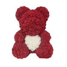 Load image into Gallery viewer, Valentine's Day Gifts Teddy Rose Bear Artificial Flower - GoHappyShopin