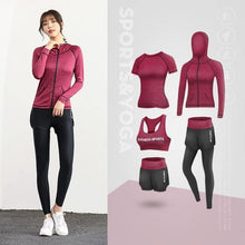 Load image into Gallery viewer, Women Running Clothing Jogging Set Fitness Suit - GoHappyShopin