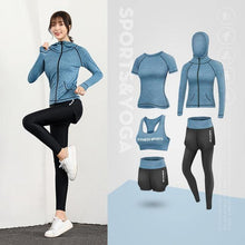Load image into Gallery viewer, Women Running Clothing Jogging Set Fitness Suit - GoHappyShopin