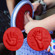 Load image into Gallery viewer, DIY Newborn Baby Souvenirs Hand & Foot print Sweet memories Ink Pad - GoHappyShopin