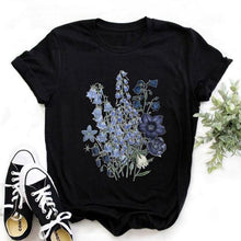 Load image into Gallery viewer, Women Bicycle Vogue Black T Shirt Style Graphic - GoHappyShopin