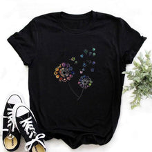 Load image into Gallery viewer, Women Bicycle Vogue Black T Shirt Style Graphic - GoHappyShopin