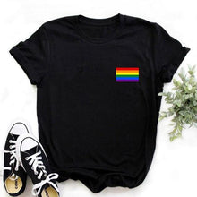 Load image into Gallery viewer, Women Bicycle Vogue Black T Shirt Style Graphic - GoHappyShopin