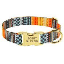 Load image into Gallery viewer, Fashion Custom Dog Collar Nylon Free Engraved ID for Small Medium Large Dogs - GoHappyShopin