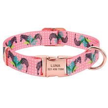 Load image into Gallery viewer, Fashion Custom Dog Collar Nylon Free Engraved ID for Small Medium Large Dogs - GoHappyShopin