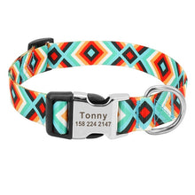 Load image into Gallery viewer, Fashion Custom Dog Collar Nylon Free Engraved ID for Small Medium Large Dogs - GoHappyShopin