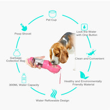 Load image into Gallery viewer, Multifunction Pet Dog Water Bottle For Cat Dogs Travel - GoHappyShopin
