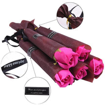 Load image into Gallery viewer, Valentine's Day Door Gift for Business 5pcs/lot Soap Fake Rose Artificial Flower Sets - GoHappyShopin