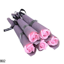 Load image into Gallery viewer, Valentine's Day Door Gift for Business 5pcs/lot Soap Fake Rose Artificial Flower Sets - GoHappyShopin