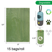 Load image into Gallery viewer, Portable Degradable Dog Poop Bags Dispenser with LED Light - GoHappyShopin