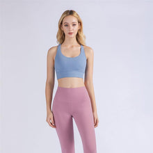 Load image into Gallery viewer, New Fabric Nylon Breathable Women Yoga Tops Bra - GoHappyShopin