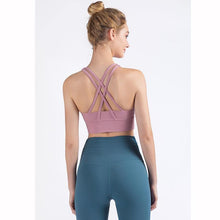 Load image into Gallery viewer, New Fabric Nylon Breathable Women Yoga Tops Bra - GoHappyShopin