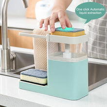 Load image into Gallery viewer, Two In One Sponge Drain Soap Dispenser Kitchen Tools - GoHappyShopin