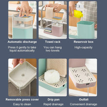 Load image into Gallery viewer, Two In One Sponge Drain Soap Dispenser Kitchen Tools - GoHappyShopin