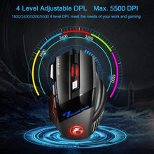 Load image into Gallery viewer, Wired Gaming Mouse 7 Button LED 5500 DPI USB With Backlight For PC Laptop - GoHappyShopin