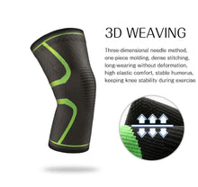 Load image into Gallery viewer, Elastic Knee Pads Nylon Sports Fitness Kneepad - GoHappyShopin