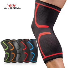 Load image into Gallery viewer, Elastic Knee Pads Nylon Sports Fitness Kneepad - GoHappyShopin