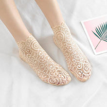 Load image into Gallery viewer, Ladies' Lovely Floral Lace Socks - GoHappyShopin