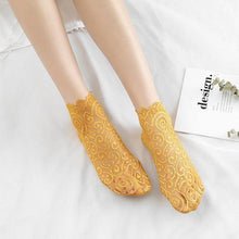 Load image into Gallery viewer, Ladies' Lovely Floral Lace Socks - GoHappyShopin