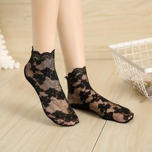Load image into Gallery viewer, Ladies' Lovely Floral Lace Socks - GoHappyShopin