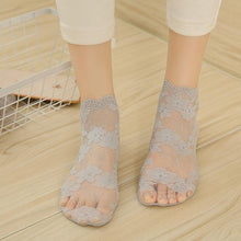 Load image into Gallery viewer, Ladies' Lovely Floral Lace Socks - GoHappyShopin