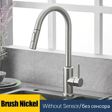 Load image into Gallery viewer, Smart Kitchen Faucets Sensor With Pull-Out Hot and Cold Water Switch Mixer Tap - GoHappyShopin
