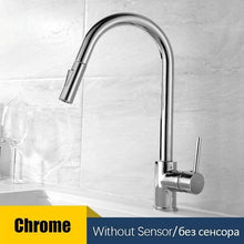 Load image into Gallery viewer, Smart Kitchen Faucets Sensor With Pull-Out Hot and Cold Water Switch Mixer Tap - GoHappyShopin