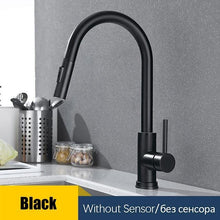 Load image into Gallery viewer, Smart Kitchen Faucets Sensor With Pull-Out Hot and Cold Water Switch Mixer Tap - GoHappyShopin