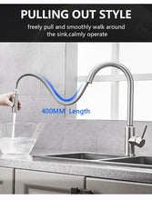 Load image into Gallery viewer, Smart Kitchen Faucets Sensor With Pull-Out Hot and Cold Water Switch Mixer Tap - GoHappyShopin